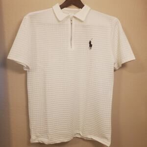 Men's Cream Casual Short Sleeve Shirt and Shorts Set w/Pockets Sz M